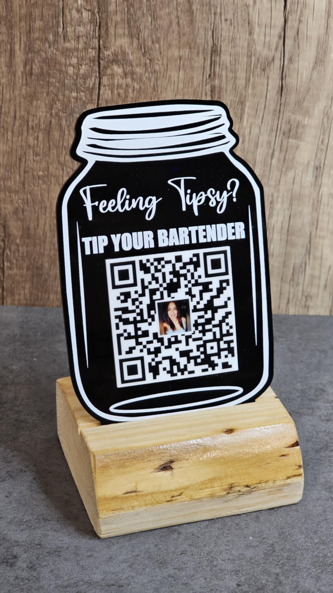 Custom Business QR Code Sign