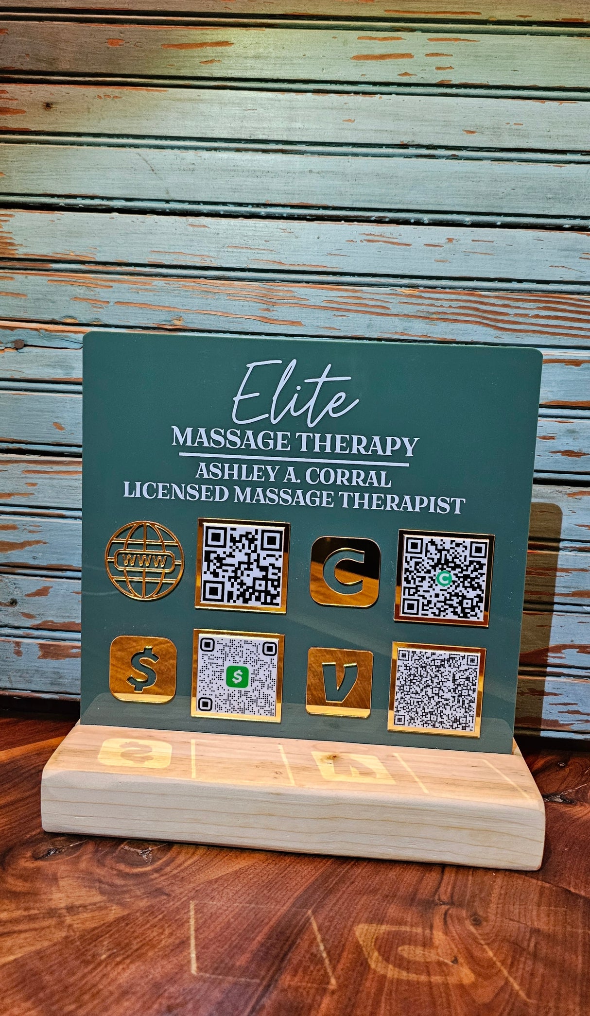 Custom Business QR Code Sign