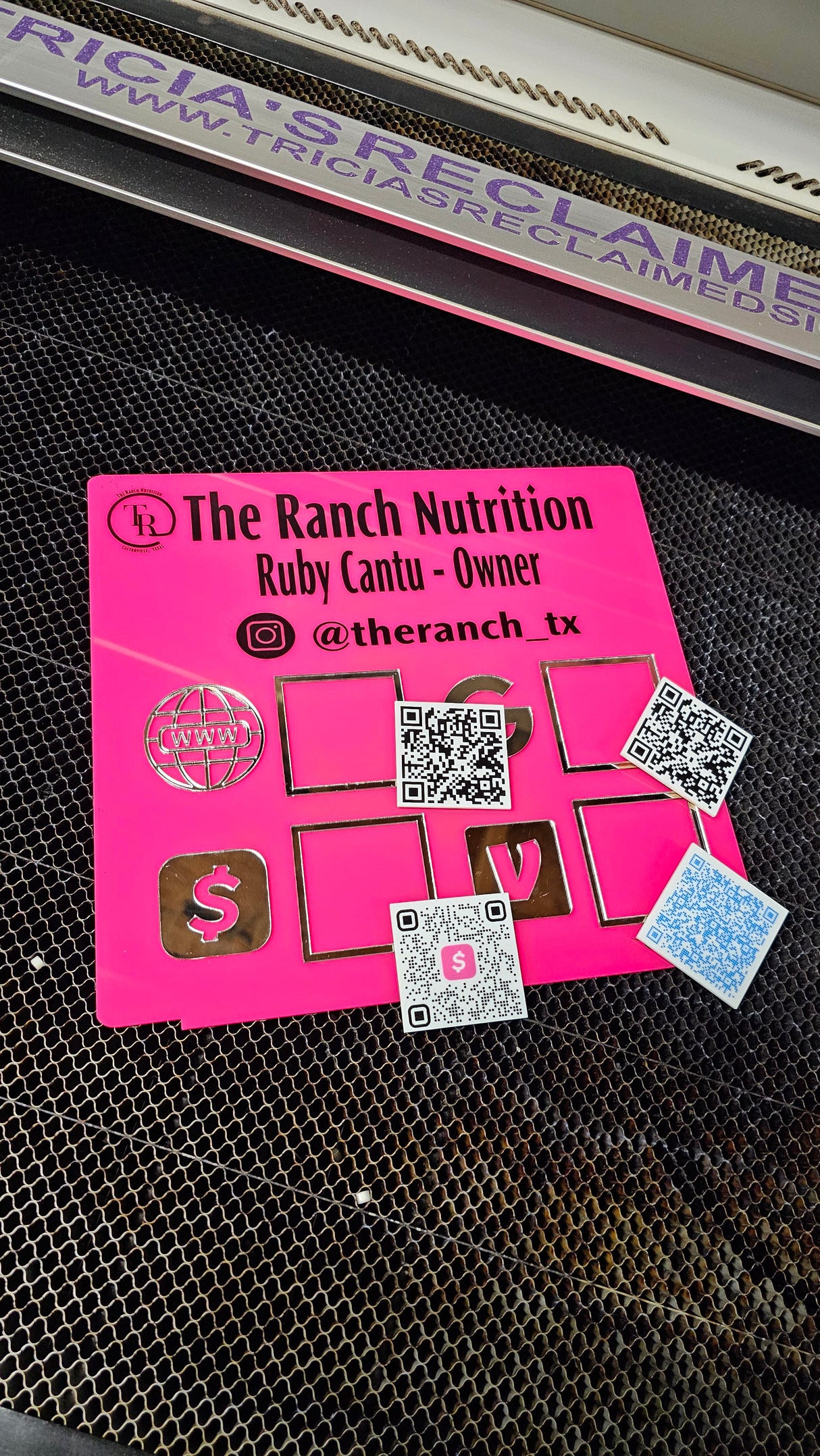 Custom Business QR Code Sign