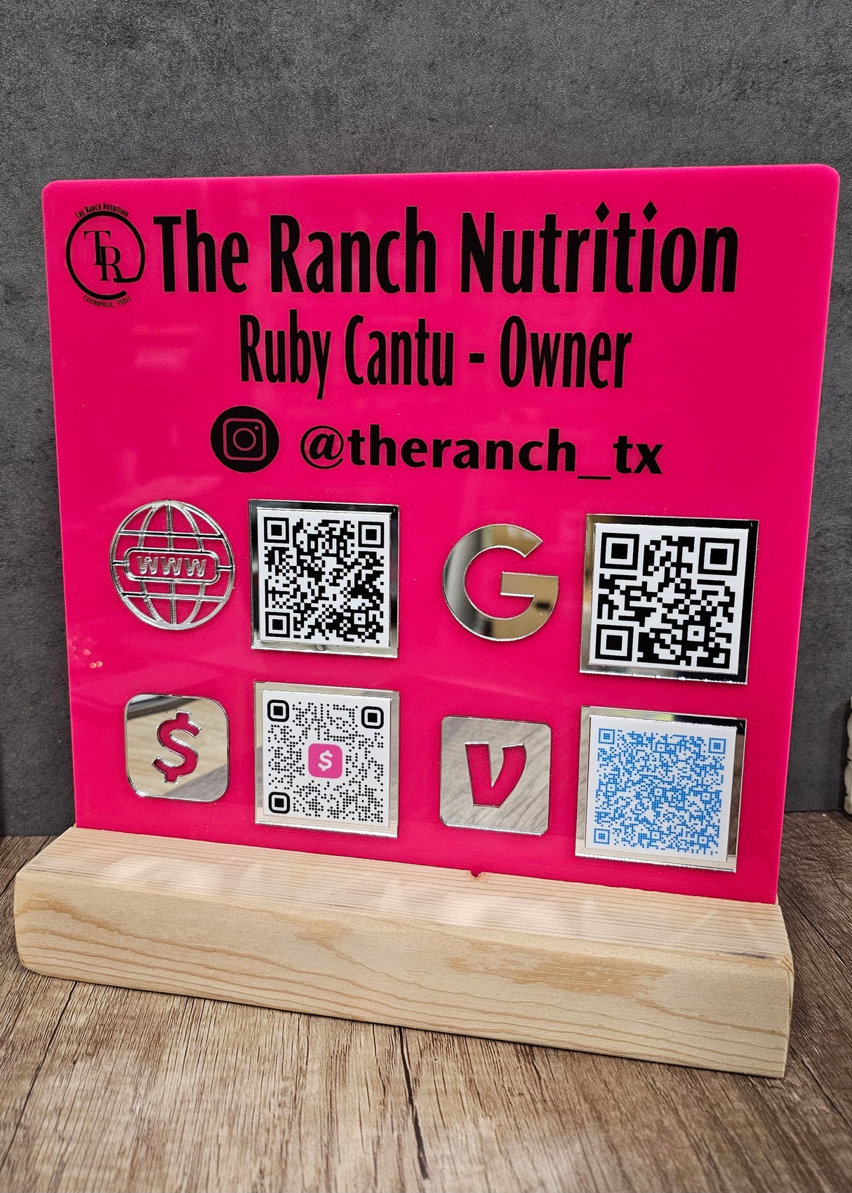 Custom Business QR Code Sign
