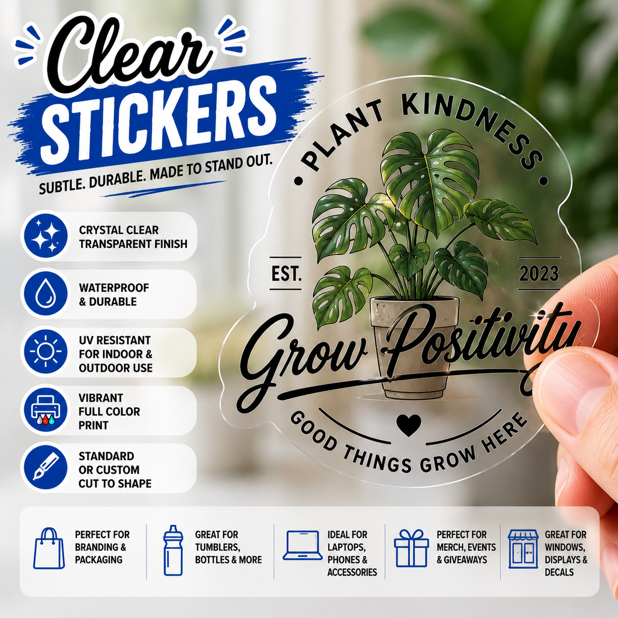 Clear or Transparent Stickers