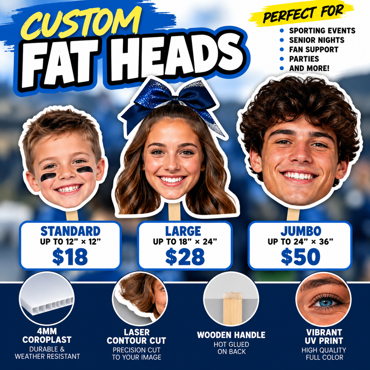Large Custom Fat Head