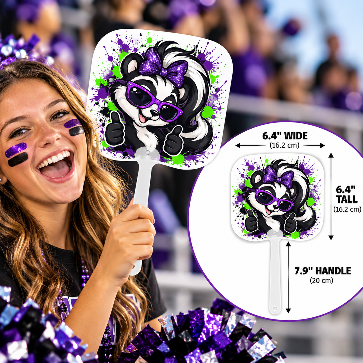 Handheld Fan Fat Head