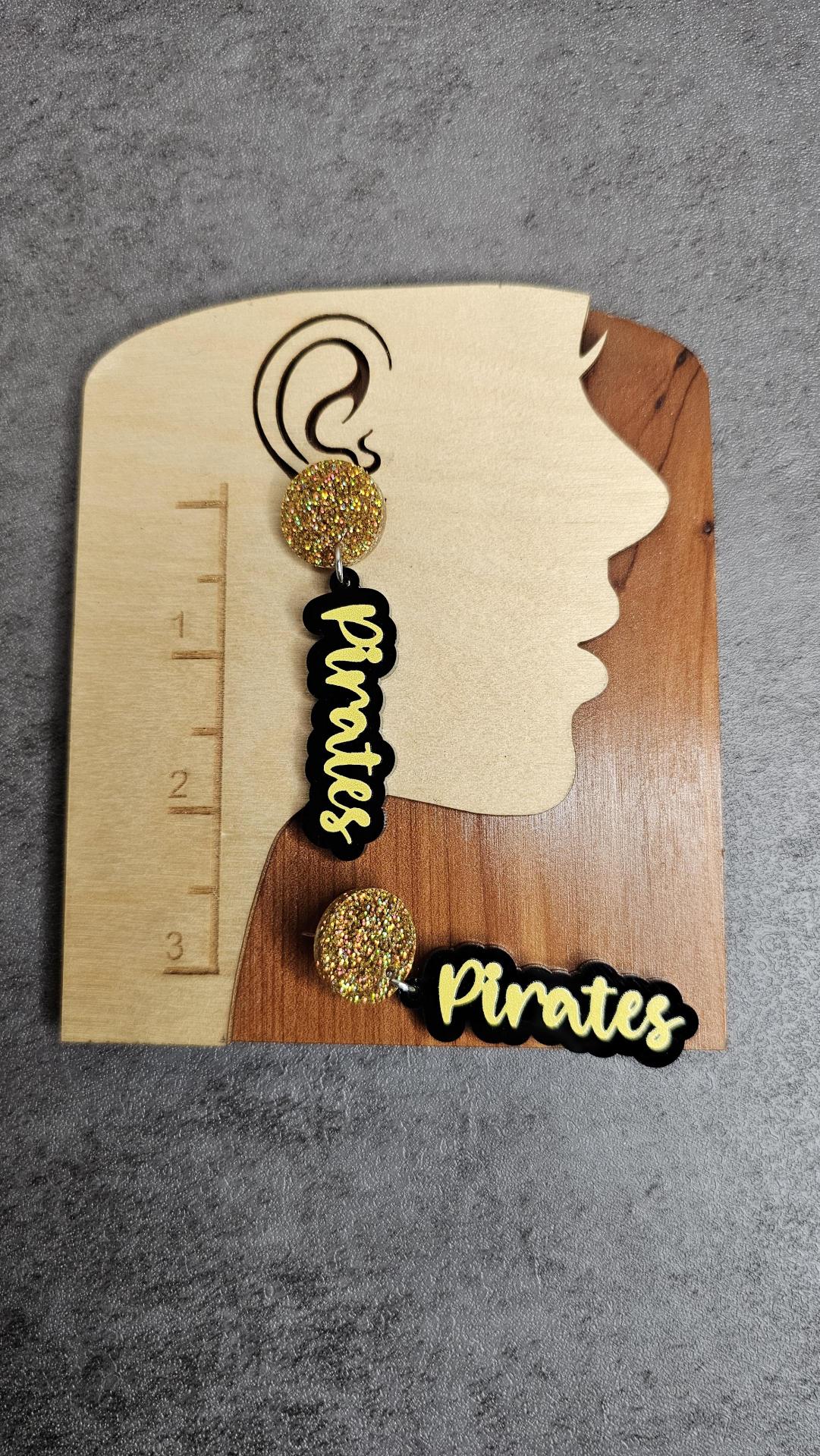 Mascot Name Earrings