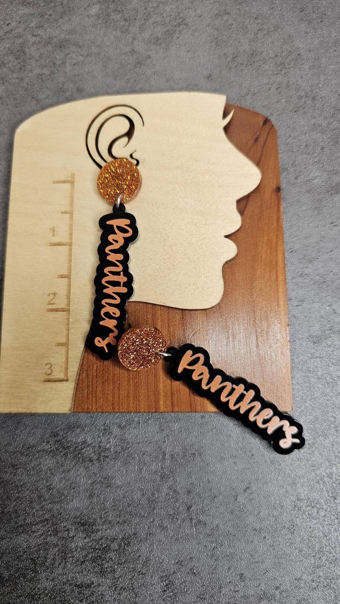 Mascot Name Earrings