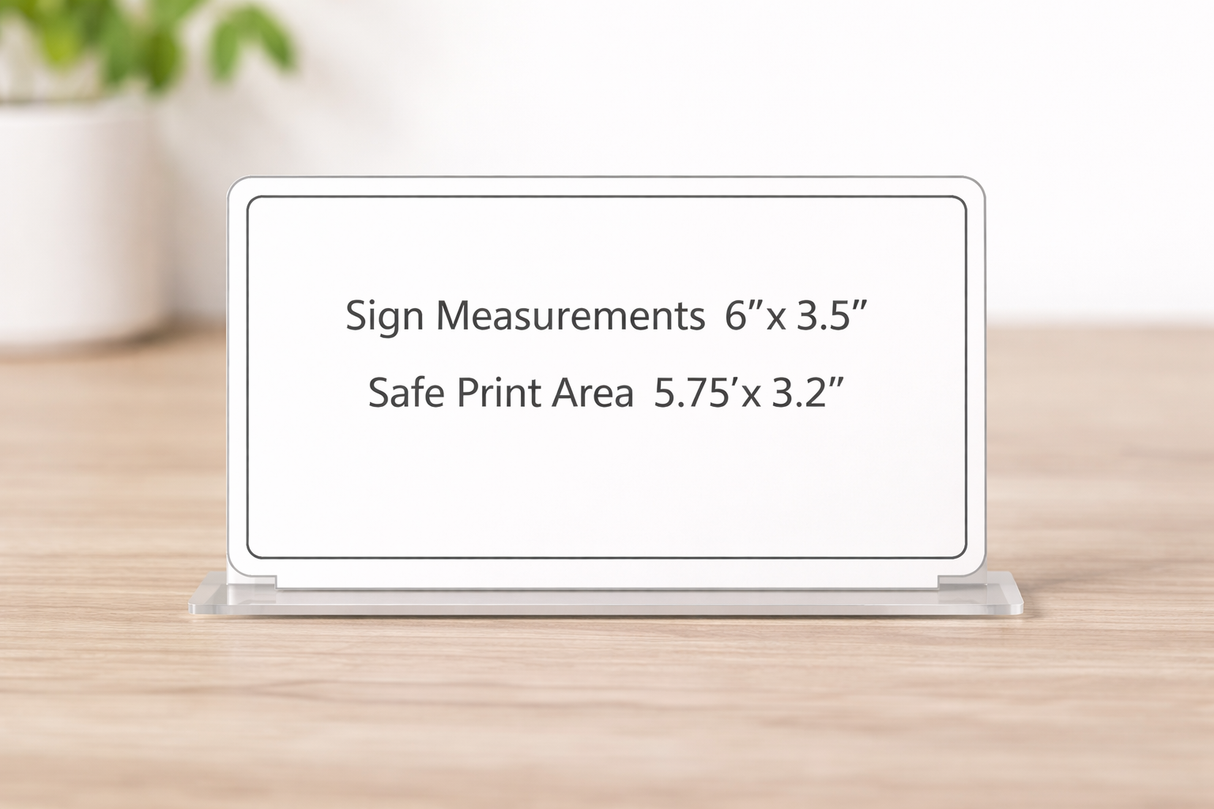Single QR Code Sign - Horizontal