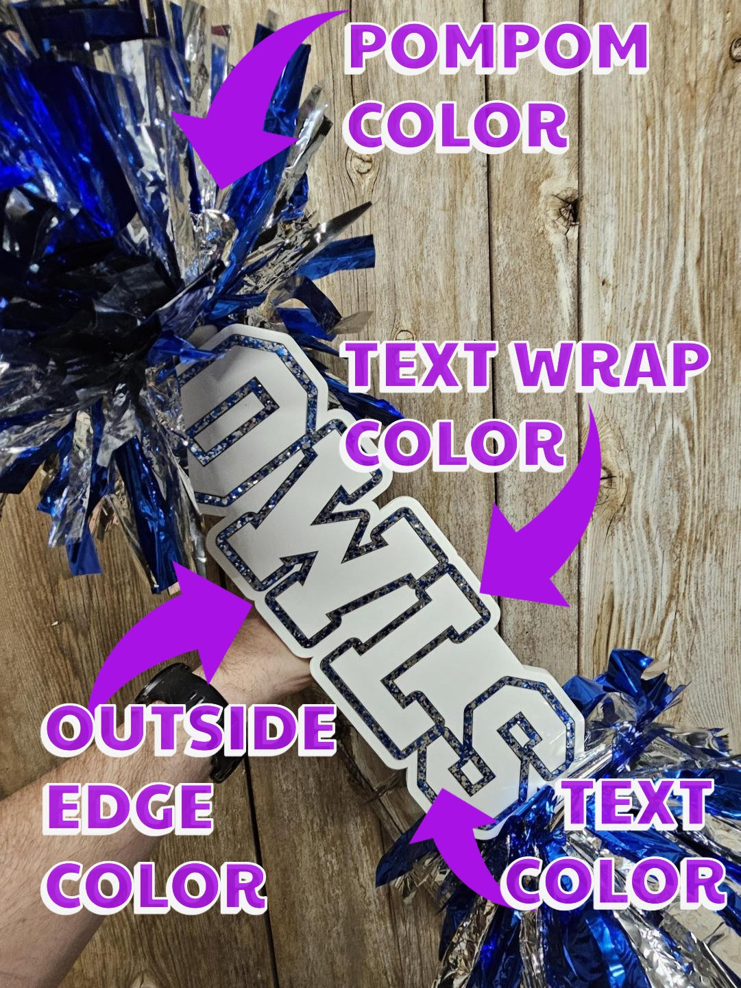 Cheer Stick - Text