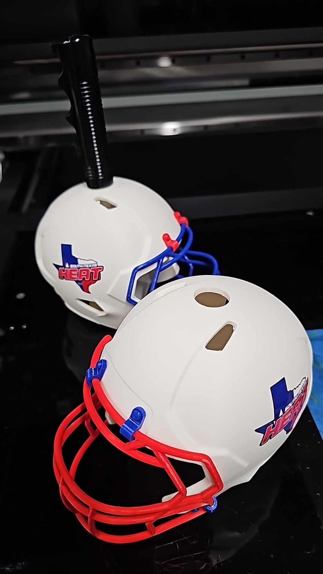 3D Printed Football Helmet with Cow Bell