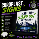 Custom Rectangular Coroplast Signage