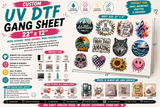 22" x 12" UV DTF Gang Sheet