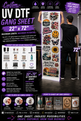 22" x 72" UV DTF Gang Sheet