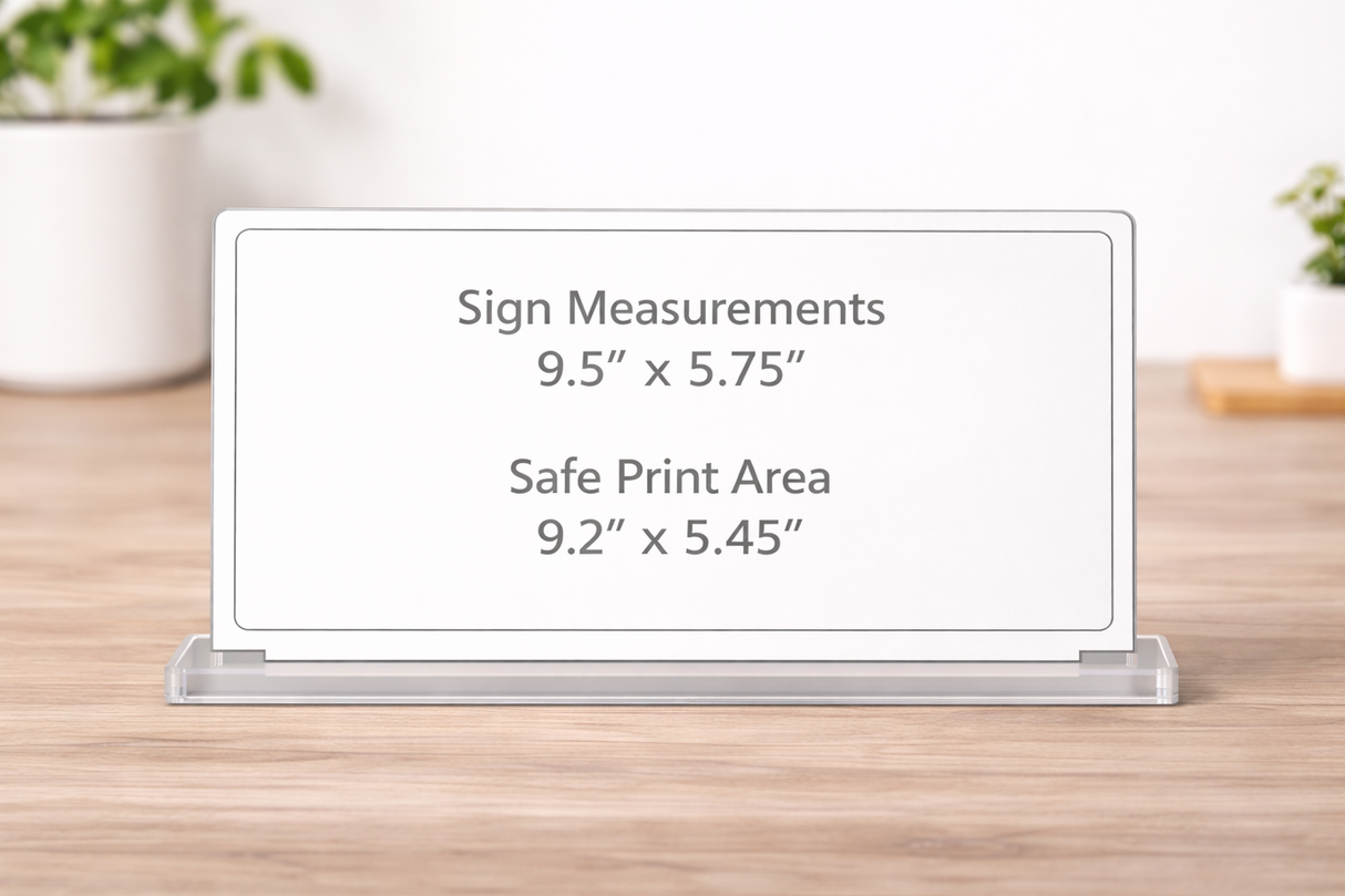 Double QR Code Sign - Horizontal