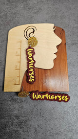 Mascot Name Earrings