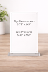 Double QR Code Sign - Vertical