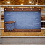 Show Animal Stall Sign - Denim Look